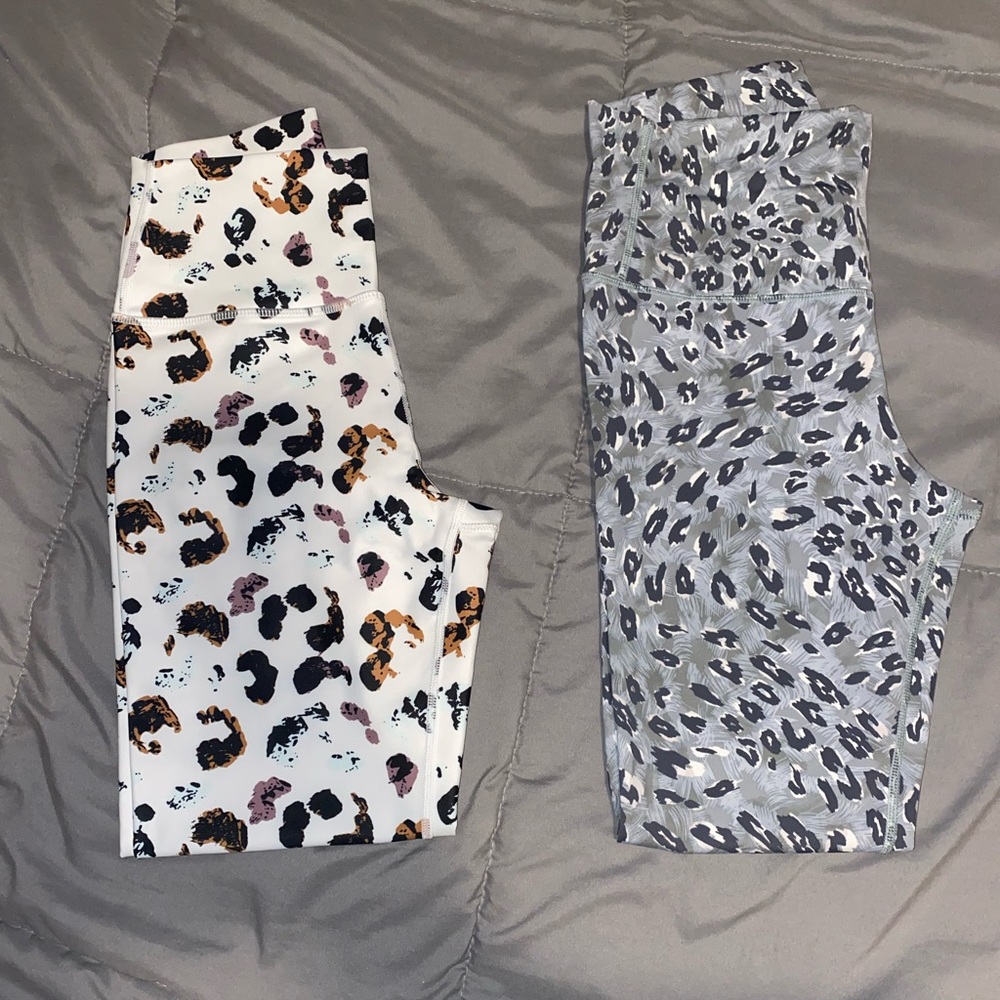 Sage and Varley- Cheetah print leggings